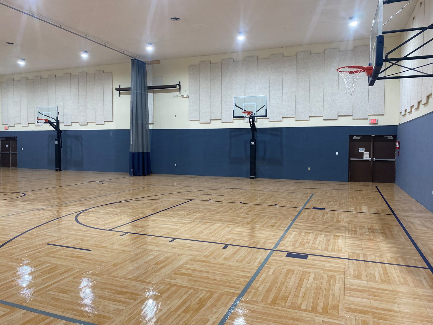 The new gym at New Hope Christian Church is starting to take shape as it gets ready for its youth league this Spring.